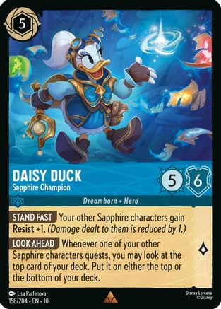 Daisy Duck - Sapphire Champion (158/204) - WITW - Rare