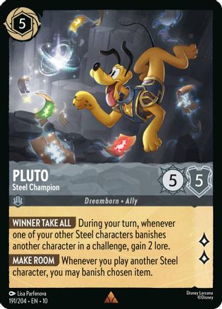 Pluto - Steel Champion (191/204) - WITW - Rare - Cold Foil