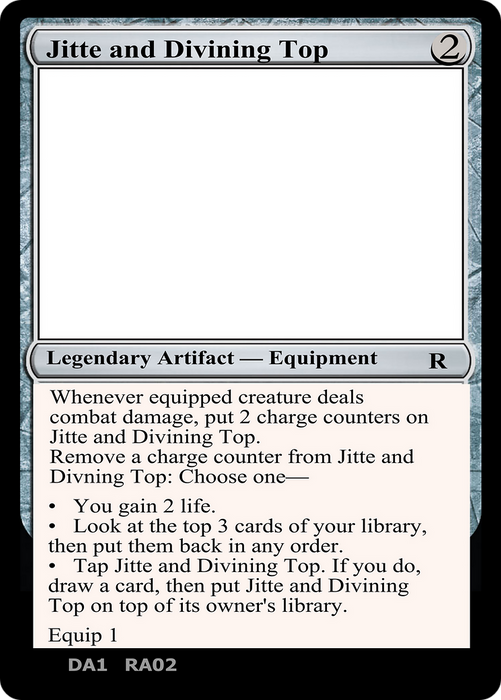 Jitte and Divining Top (UNK-RA02C) - rare