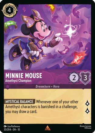 Minnie Mouse - Amethyst Champion (35/204) - WITW - Rare