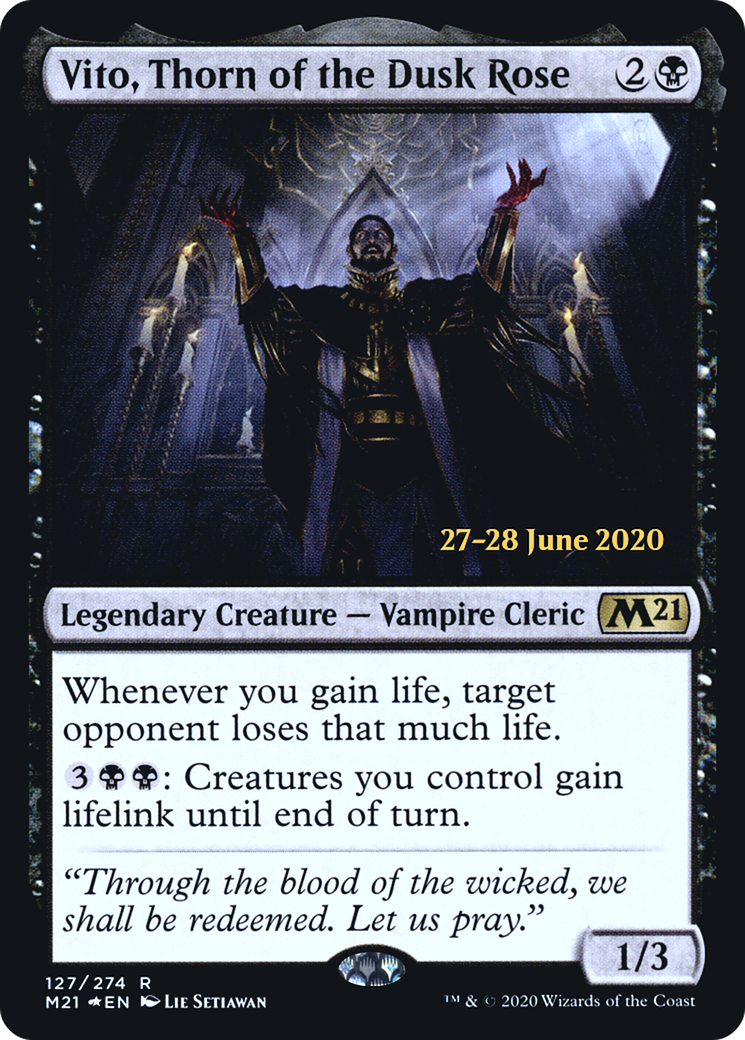 Vito, Thorn of the Dusk Rose (PRE-127S) - rare - Foil
