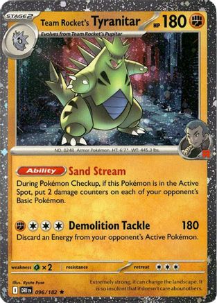Team Rocket's Tyranitar (096/182) - MCP  - Promo - Holofoil