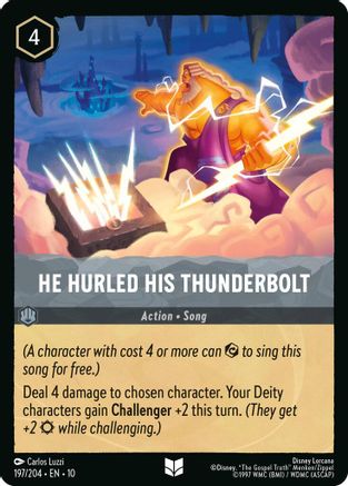 He Hurled His Thunderbolt (197/204) - WITW - Uncommon