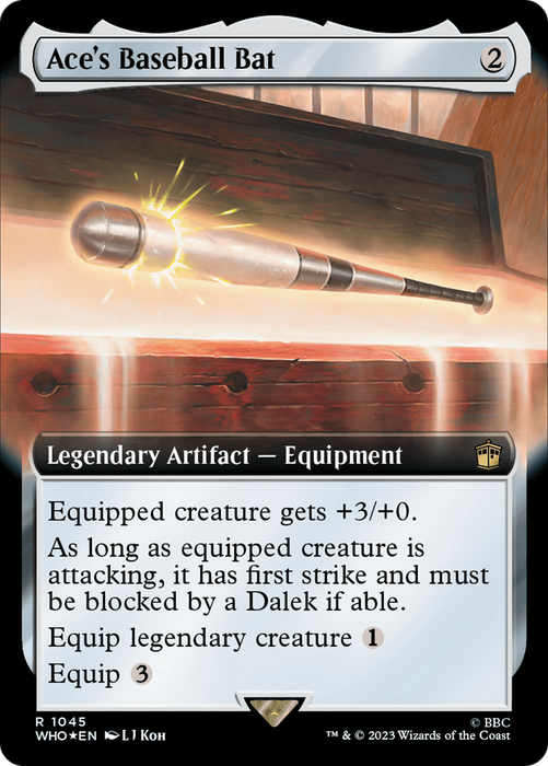 Ace's Baseball Bat (WHO-1045) - rare: (Extended Art) - Foil