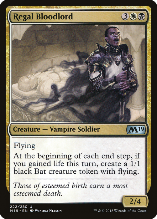 Regal Bloodlord (M19-222) - uncommon