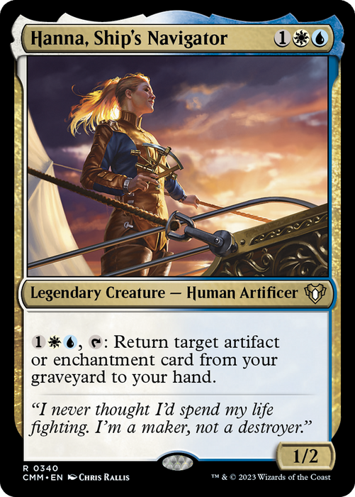 Hanna, Ship's Navigator (CMM-340) - rare - Foil