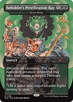 Blood Money (SLD-1789) - mythic / Beholder's Petrification Ray (Borderless) - Foil