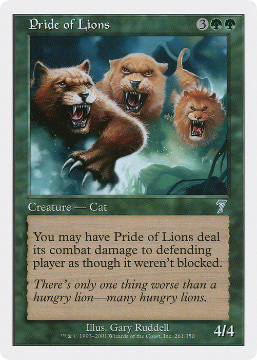Pride of Lions (7ED-261) - uncommon