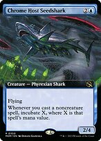 Chrome Host Seedshark (MOM-350) - rare: (Extended Art) - Foil
