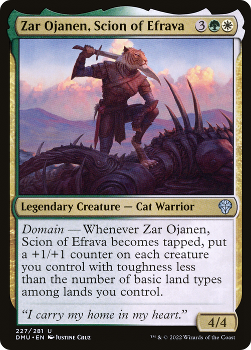 Zar Ojanen, Scion of Efrava (DMU-227) - uncommon - Foil
