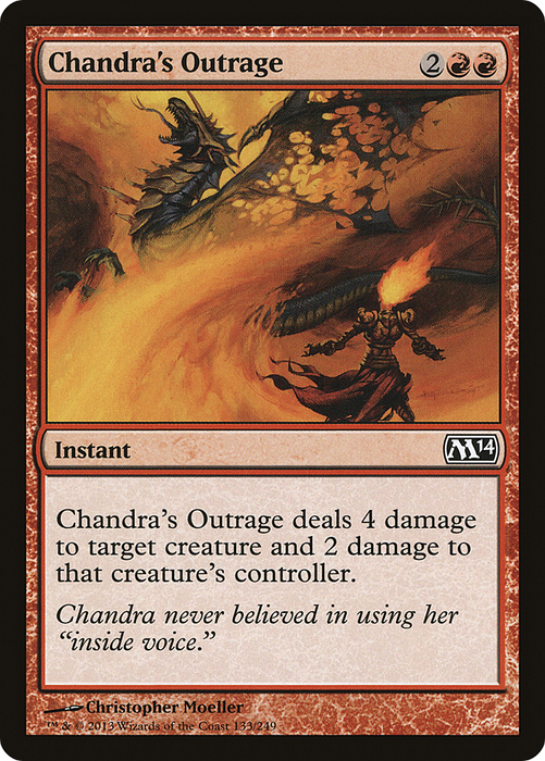 Chandra's Outrage (M14-133) - common