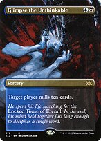 Glimpse the Unthinkable (2X2-378) - rare (Borderless) - Foil