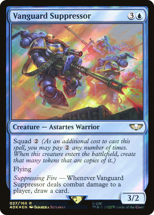 Vanguard Suppressor (40K-27★) - rare - Foil