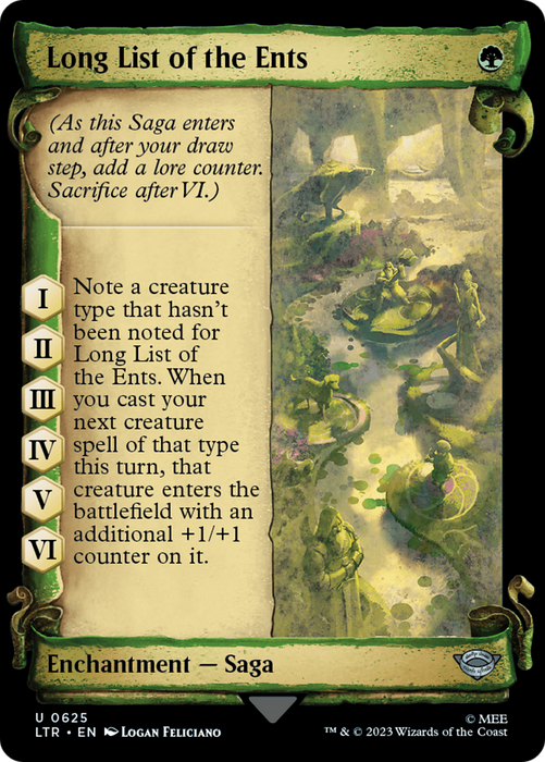 Long List of the Ents (LTR-625) - uncommon: (Showcase) - Foil
