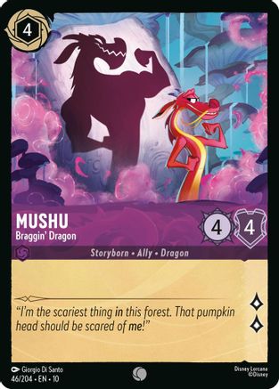 Mushu - Braggin' Dragon (46/204) - WITW - Common - Cold Foil