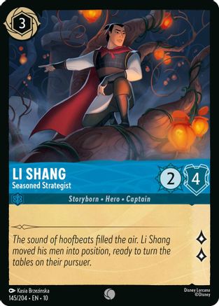 Li Shang - Seasoned Strategist (145/204) - WITW - Common - Cold Foil