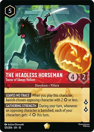The Headless Horseman - Terror of Sleepy Hollow (125/204) - WITW - Legendary - Cold Foil
