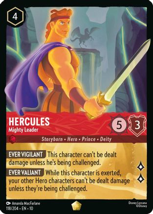 Hercules - Mighty Leader (118/204) - WITW - Legendary