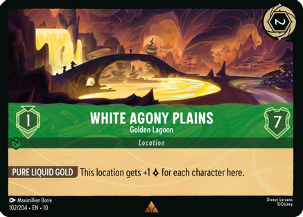 White Agony Plains - Golden Lagoon (102/204) - WITW - Rare - Cold Foil