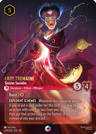 Lady Tremaine - Sinister Socialite (Enchanted) (233/204) - WITW - Enchanted - Holofoil