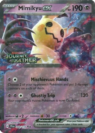 Mimikyu ex (Journey Together Stamped) (069/159) - MCP  - Double Rare - Holofoil