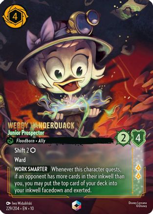 Webby Vanderquack - Junior Prospector (Enchanted) (229/204) - WITW - Enchanted - Holofoil