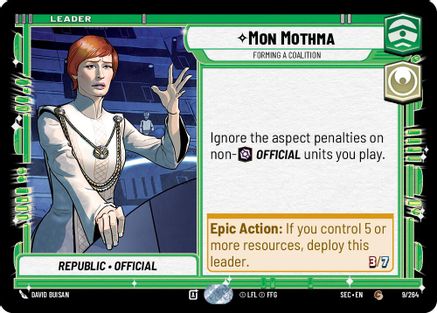 Mon Mothma - Forming a Coalition (9/264) - SOP - Common