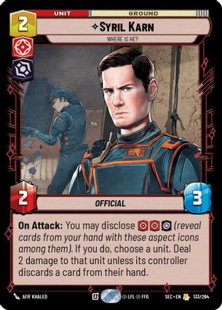 Syril Karn - Where Is He? (133/264) - SOP - Rare
