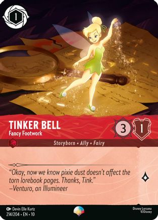 Tinker Bell - Fancy Footwork (Epic) (214/204) - WITW - Epic - Holofoil
