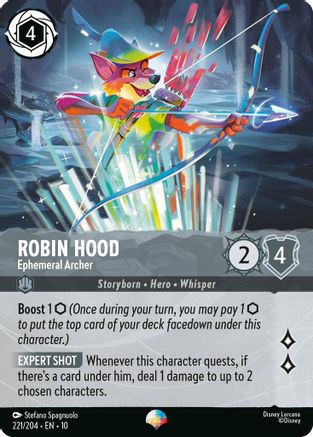 Robin Hood - Ephemeral Archer (Epic) (221/204) - WITW - Epic - Holofoil