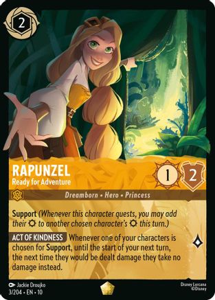 Rapunzel - Ready for Adventure (3/204) - WITW - Legendary - Cold Foil