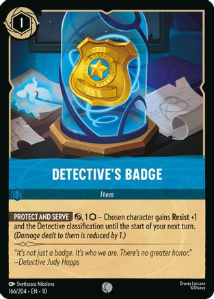 Detective's Badge (166/204) - WITW - Common - Cold Foil