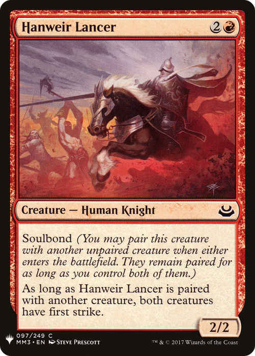 Hanweir Lancer (LIST-MM3-97) - common