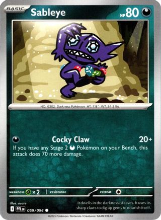 Sableye (059) - MPF  - Common - Reverse Holofoil