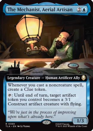 The Mechanist, Aerial Artisan (Extended Art) (TLA-369) - rare - Foil