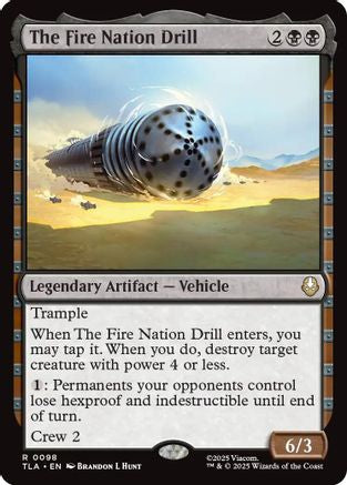 The Fire Nation Drill (TLA-098) - rare - Foil