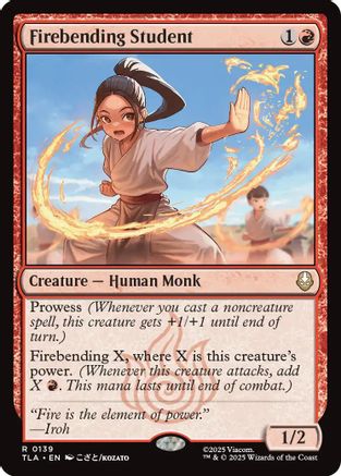 Firebending Student (TLA-139) - rare - Foil