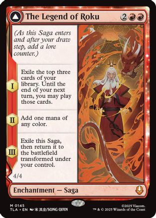 The Legend of Roku (TLA-145) - mythic - Foil