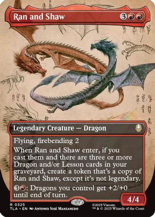 Ran and Shaw (Borderless) (TLA-325) - rare - Foil