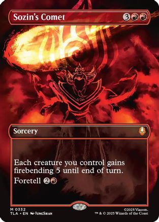 Sozin's Comet (0332) (Borderless) (TLA-332) - mythic