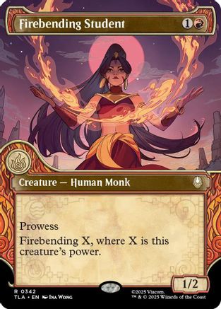 Firebending Student (Showcase) (TLA-342) - rare - Foil