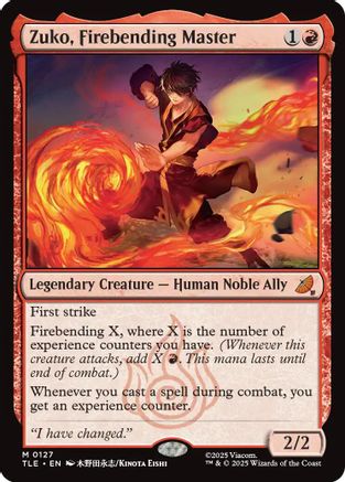 Zuko, Firebending Master (TLE-127) - mythic - Foil