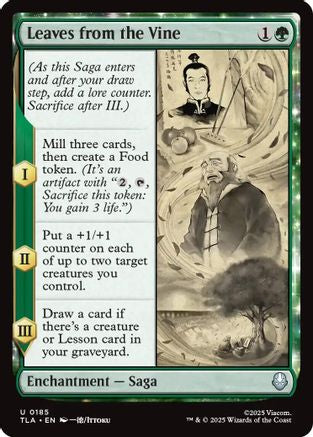 Leaves from the Vine (TLA-185) - uncommon - Foil
