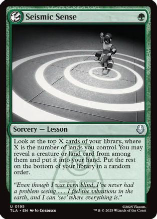 Seismic Sense (TLA-195) - uncommon - Foil