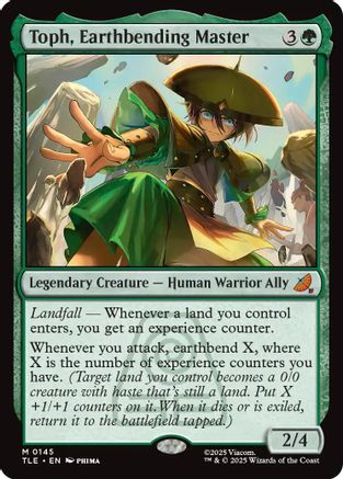 Toph, Earthbending Master (TLE-145) - mythic