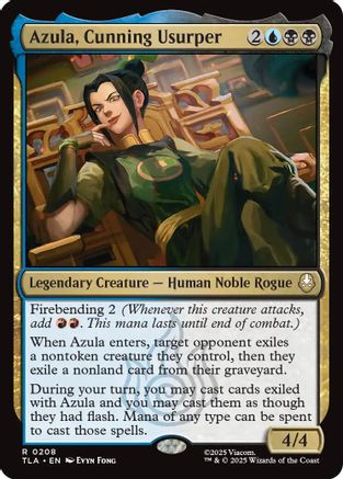Azula, Cunning Usurper (TLA-208) - rare - Foil