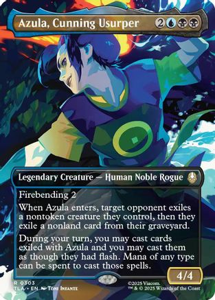 Azula, Cunning Usurper (Borderless) (TLA-303) - rare