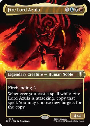 Fire Lord Azula (0334) (Borderless) (TLA-334) - rare