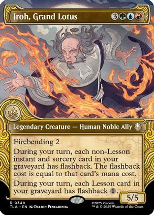 Iroh, Grand Lotus (Showcase) (TLA-349) - rare - Foil
