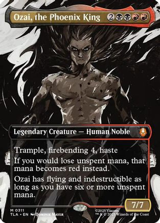 Ozai, the Phoenix King (0311) (Borderless) (TLA-311) - mythic